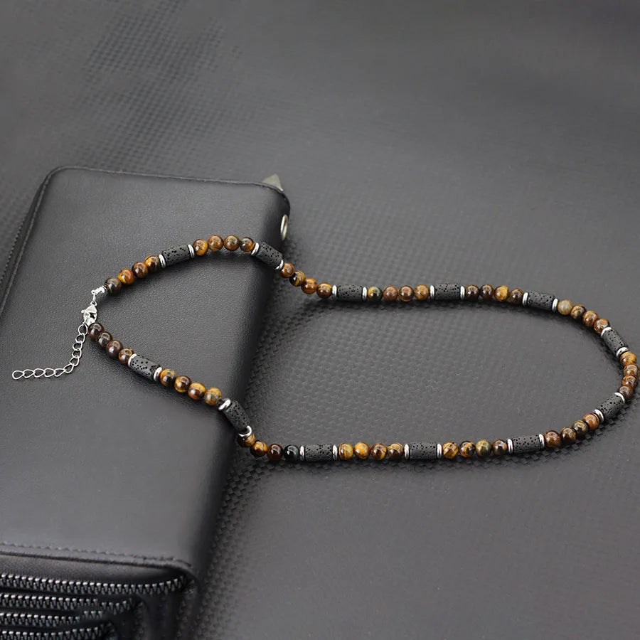 שרשרת Lava Style עם אבני אוניקס